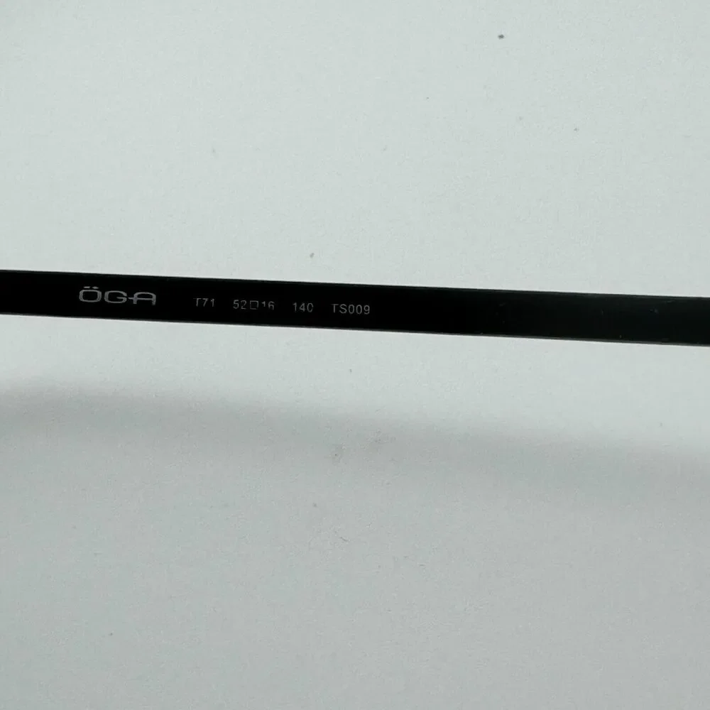 Ogi Eyeglasses Frame R71‎ TS009 52-16-140 Black Half Rim H13237